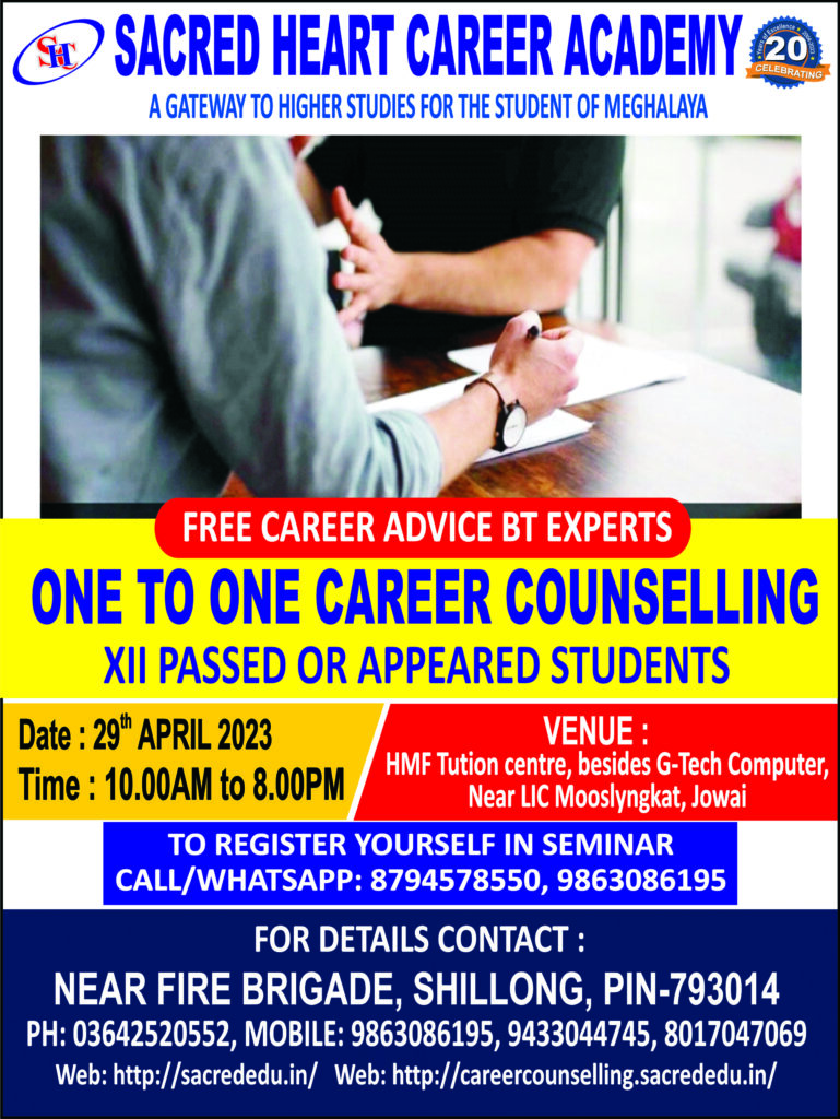 CAREER COUNSELLING – FREE